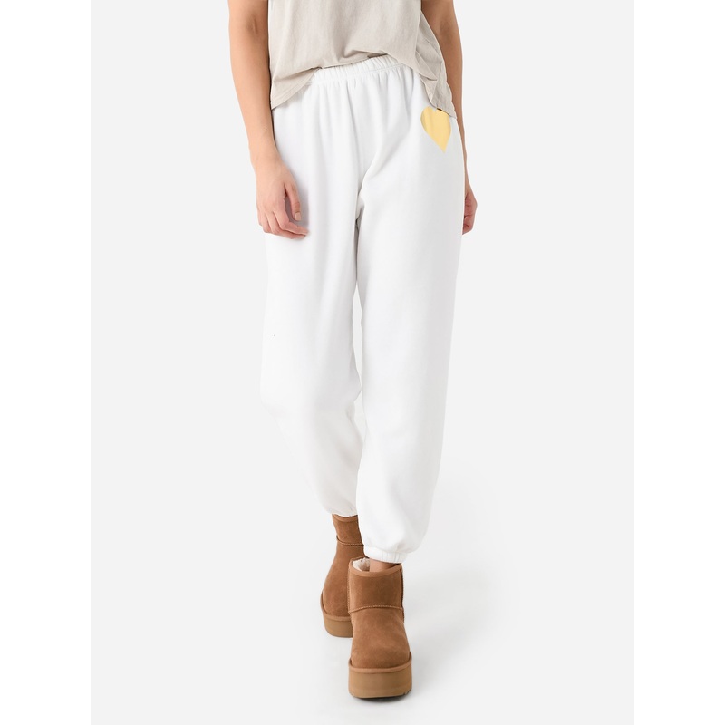 SPRWMN Women’s Fleece Heart Sweatpant