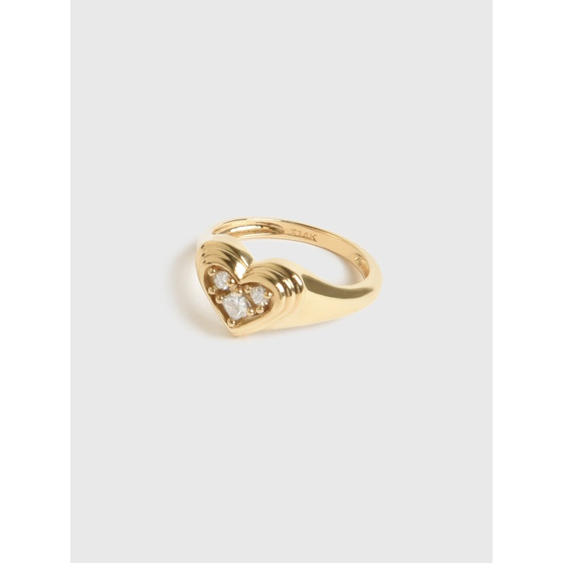 Stone And Strand Piece of My Heart Diamond Signet Ring