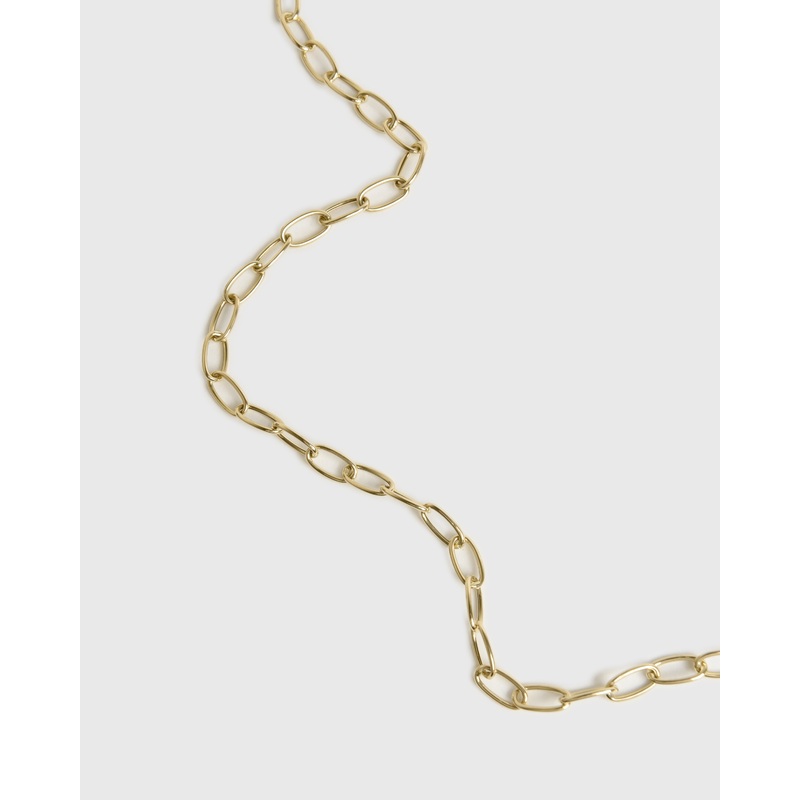S. Bell Oval Link Chain Necklace