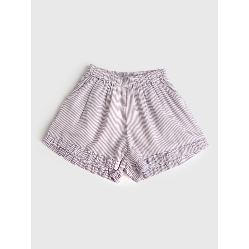 Minnow Girls’ Stripe Ruffle Short