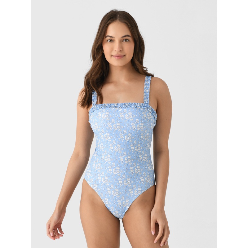 Minnow Women’s Capel Ruched Strap One-Piece Swimsuit