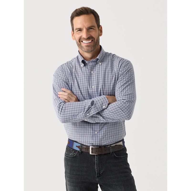 Peter Millar Crown Crafted Men’s Berkshire Performance Poplin Sport Shirt