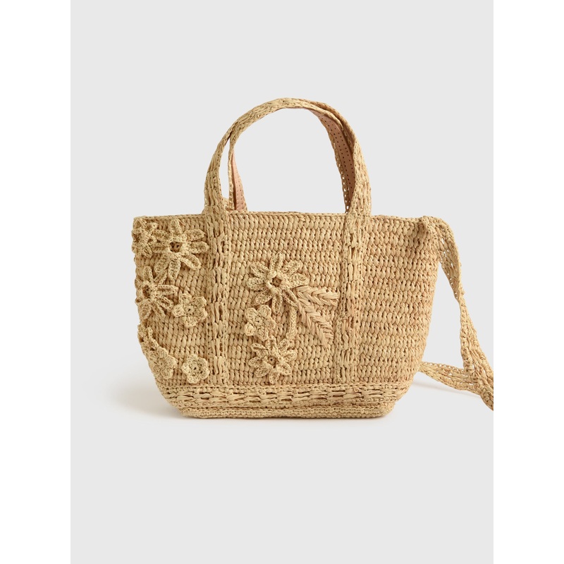 Vanessa Bruno Raffia XS Cabas Tote