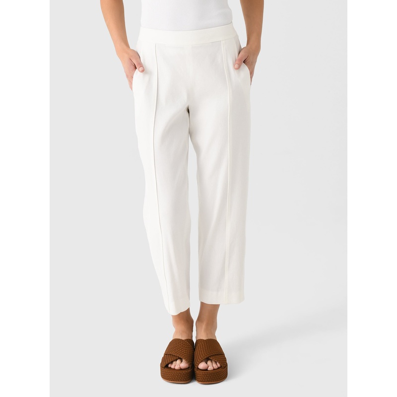 Vince Women’s Linen-Blend Tapered Pull-On Pant