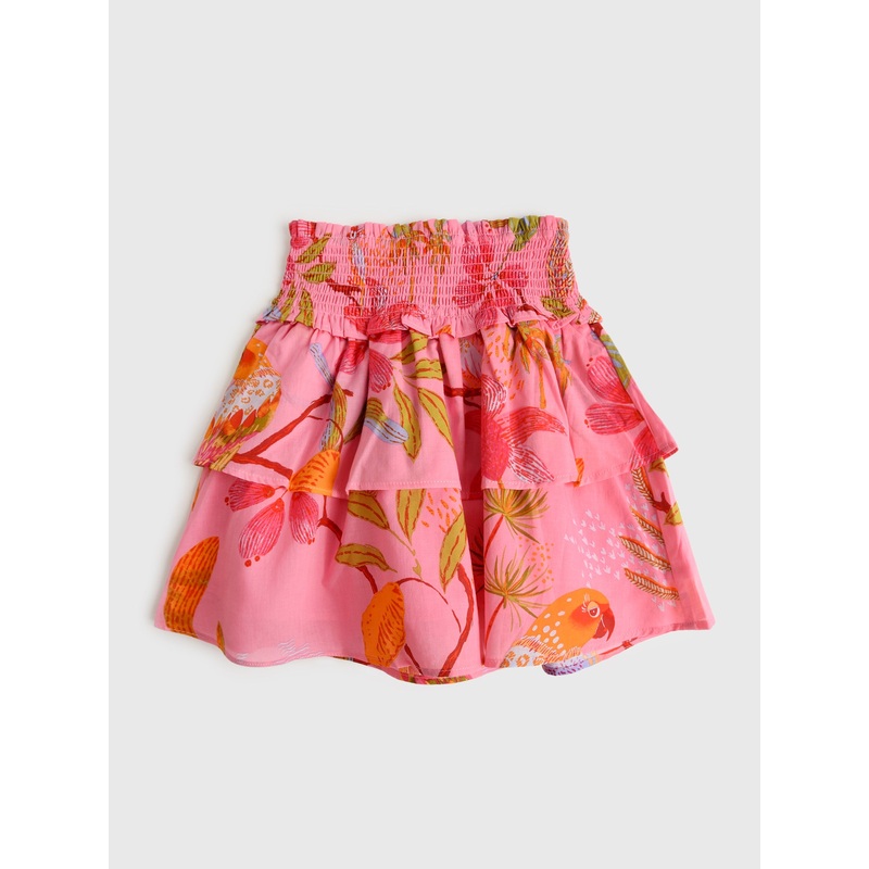 J. Marie Girls’ Playa Skirt|S|M|L|XL|PINK MULTI PRINT