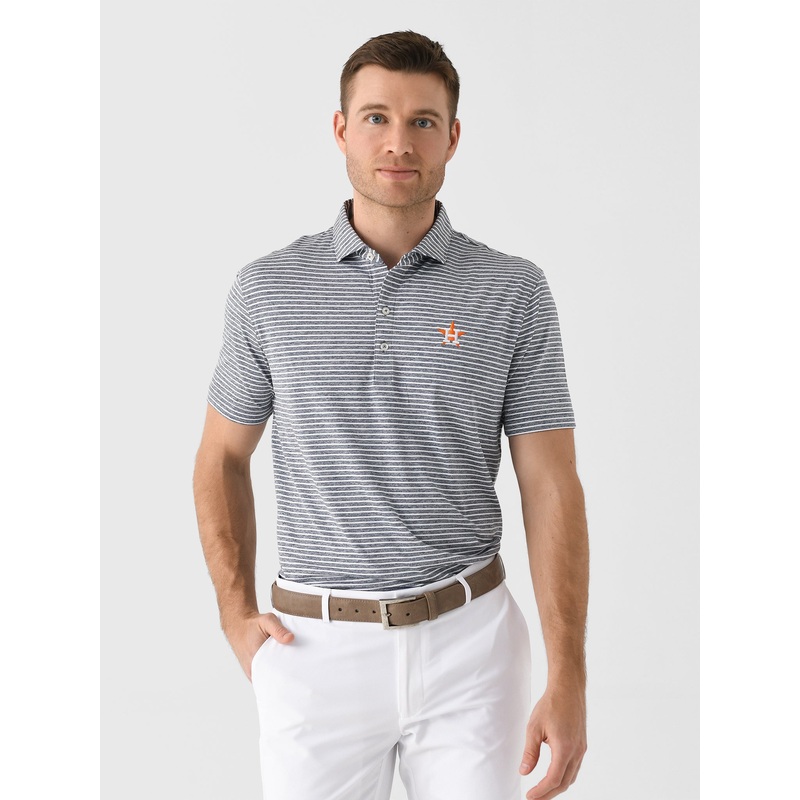 Johnnie-O Men’s Houston Astros Clipper Striped Jersey Performance Polo