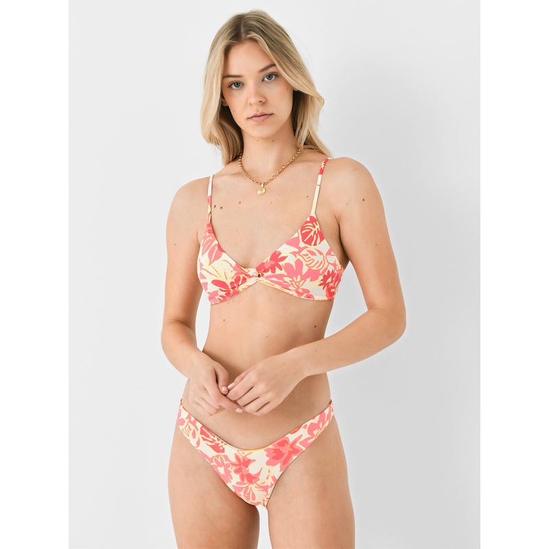 Maaji Women’s Abstract Garden Twisted Classic Bralette Bikini Top