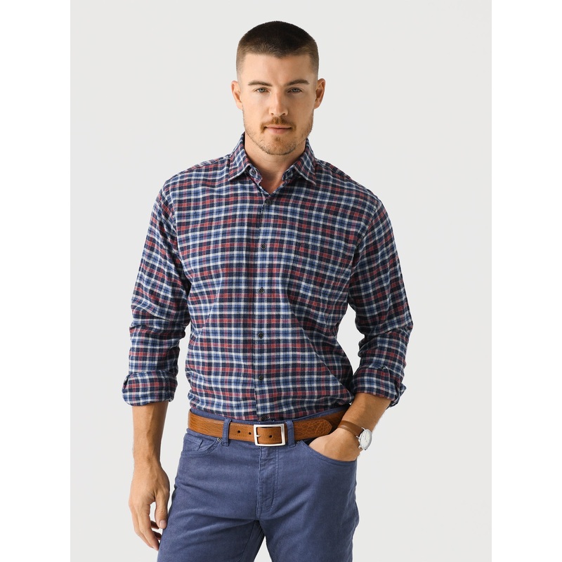Peter Millar Crown Men’s Gander Cotton Sport Shirt