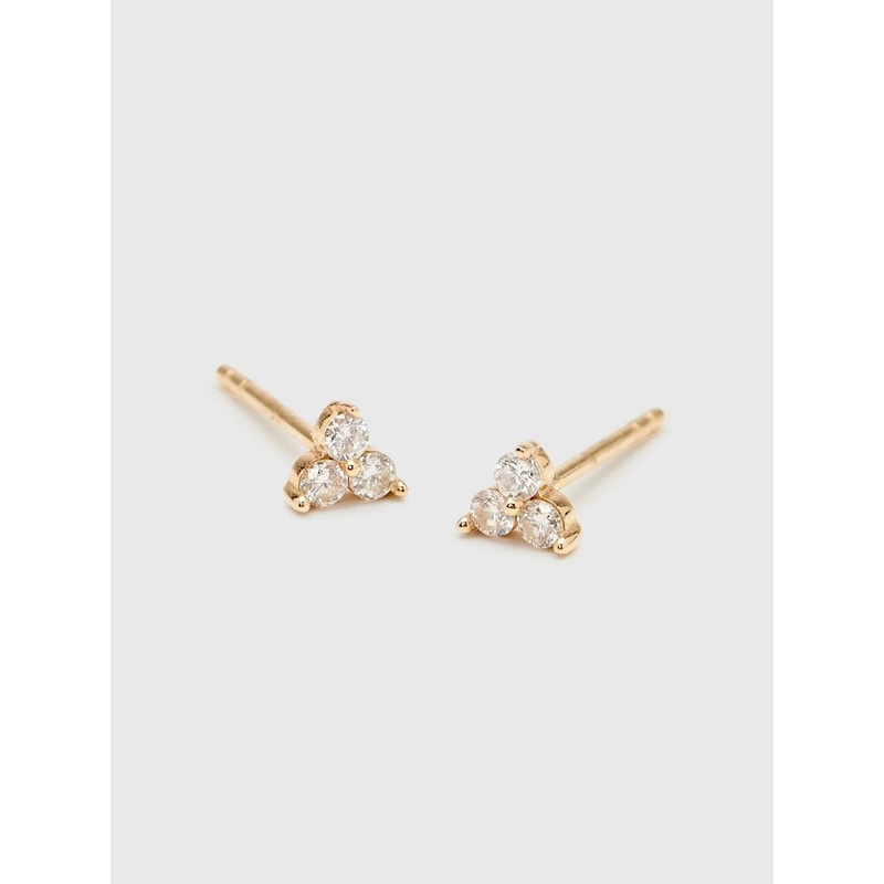 S. Bell Diamond Holly Stud Earrings