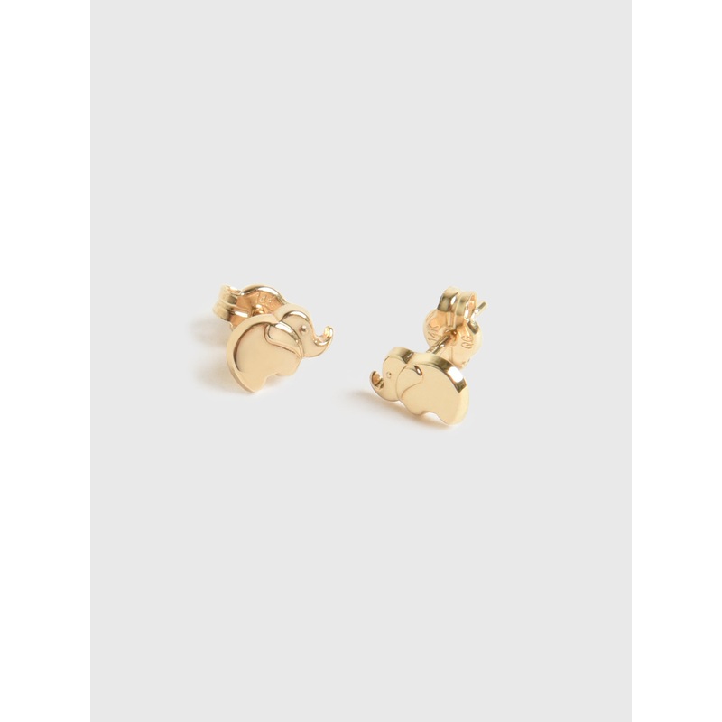 S. Bell Mini Elephant Stud Earrings