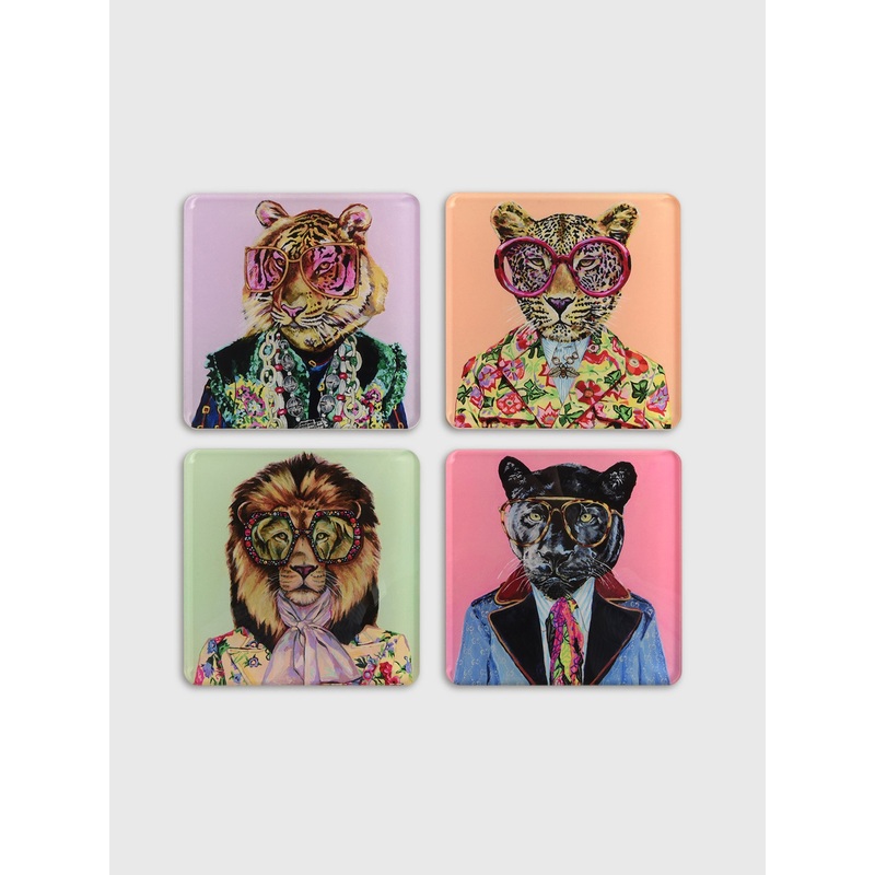 Tart By Taylor Big Cats Set of 4 Coasters