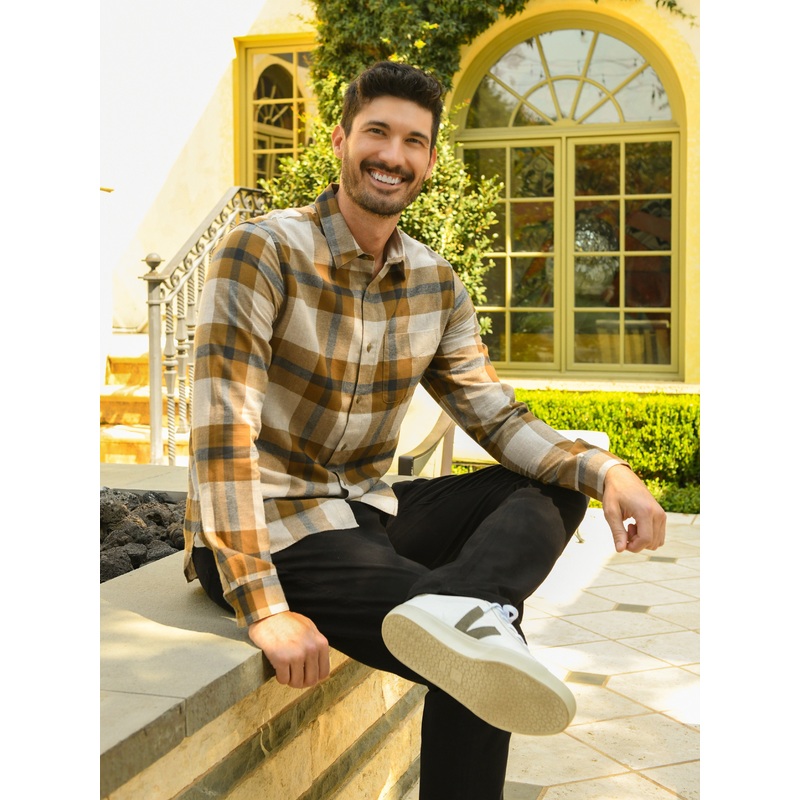 Vince Men’s Yorkshire Plaid Shirt