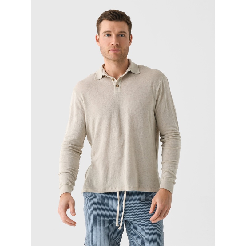 Alex Crane Men’s Long Sleeve Knit Polo