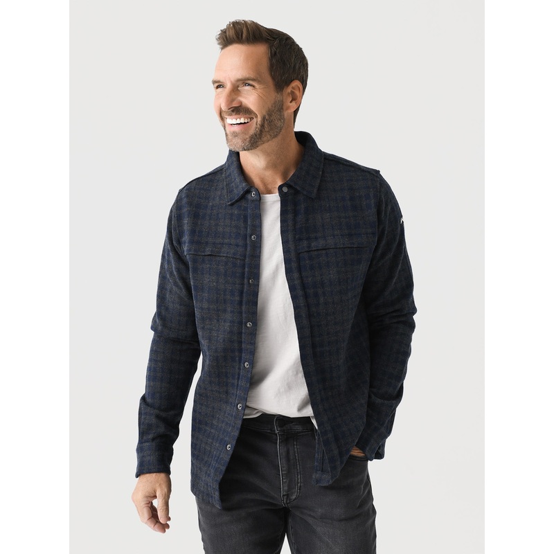 KJUS Men’s Yellowstone Shirt|48|50|52|54|56|58|ADMIRAL BLUE/KJUS NAVY|DEEP SPACE/DARK DUSK|PEWTER/CANOPY|STEEL GREY/BLACK