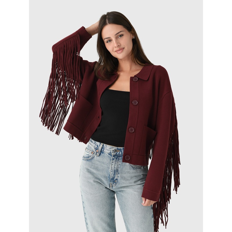Essentiel Antwerp Women’s Istern Fringe Jacket
