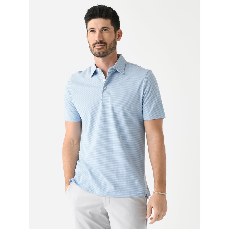 Faherty Brand Men’s Movement Short Sleeve Piqu Polo