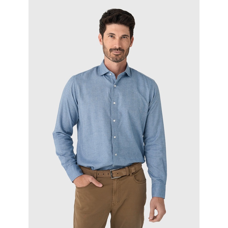 Peter Millar Crown Crafted Men’s Brixen Italian Flannel Sport Shirt