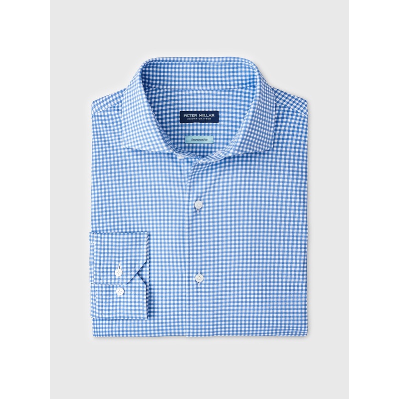 Peter Millar Crown Crafted Men’s Excursionist Flex Gingham Sport Shirt