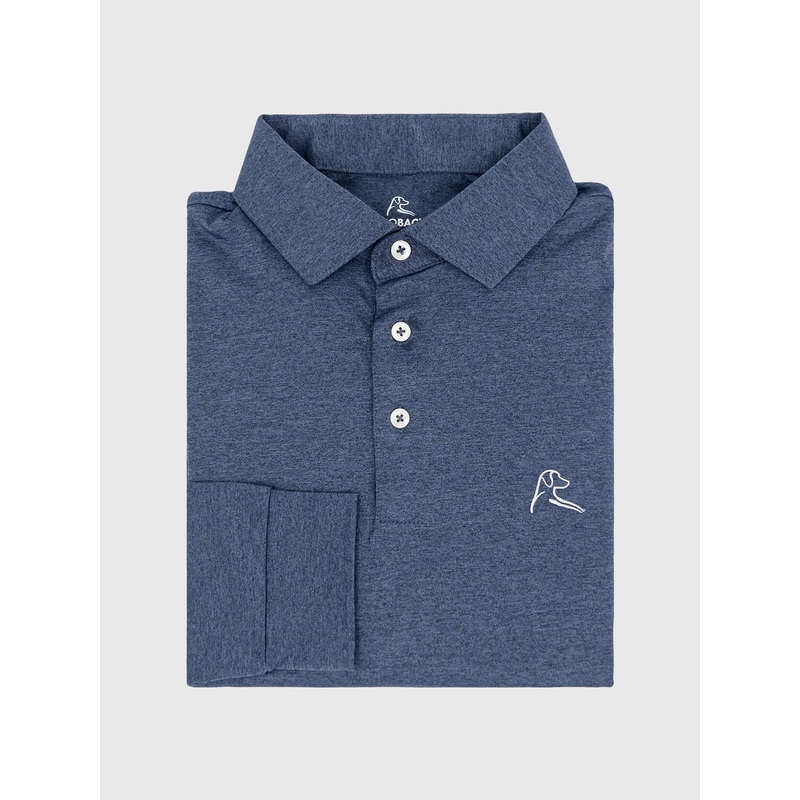 Rhoback Men’s Long Sleeve Performance Polo