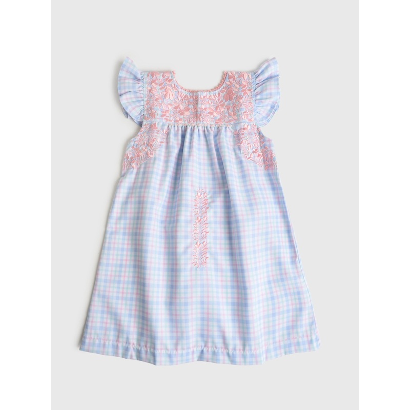 Six Honeybees Girls’ Flutter Sleeve Puebla Dress