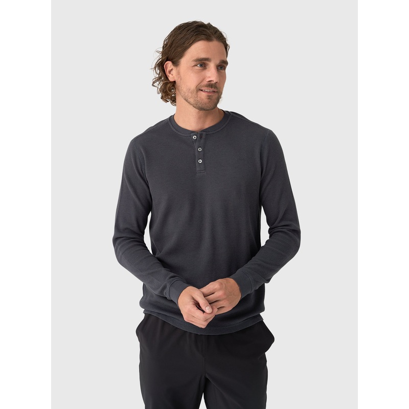 Vuori Men’s Long Sleeve Waffle Henley