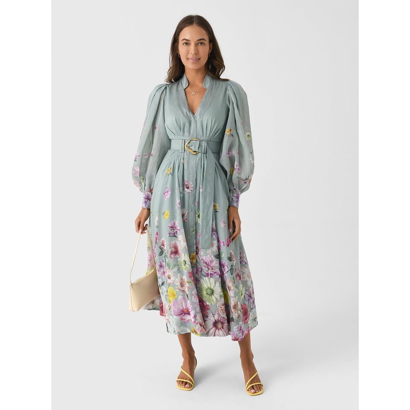 AJE Women’s Fleur Shirt Dress|US0/AU4|US2/AU6|US4/AU8|US6/AU10|US8/AU12|US10/AU14|MIST COLLAGE FLORAL