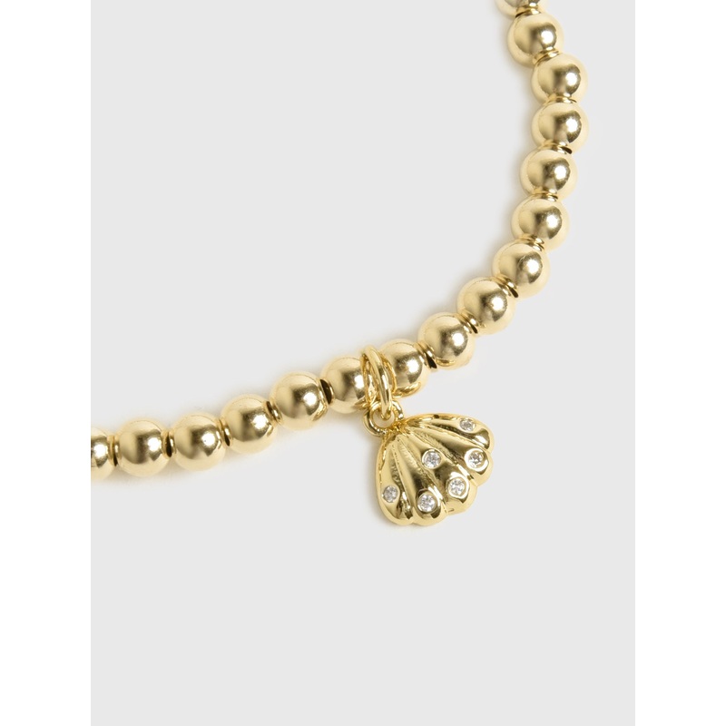 Alexa Leigh Shell Bracelet|O/S|GOLD