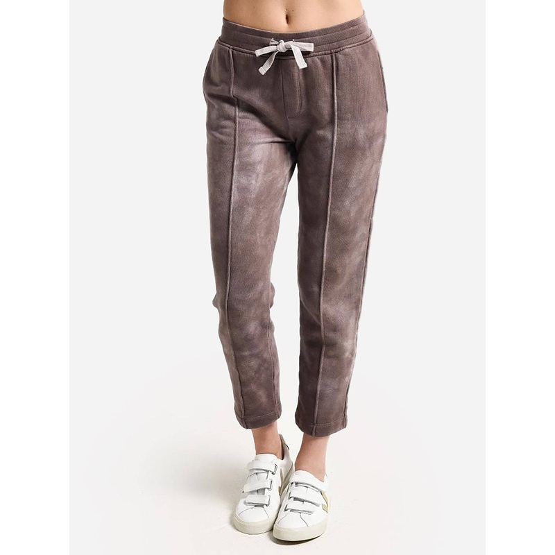 ATM Women’s Tie Dye French Terry Pull-On Cropped Pant