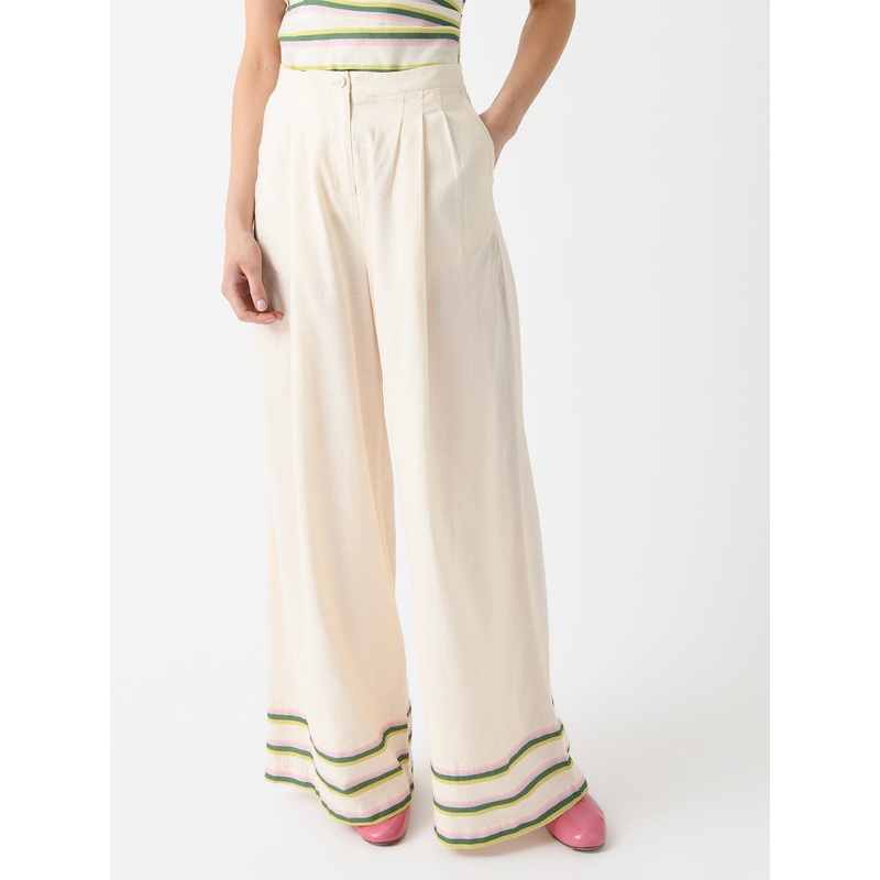 Chufy Women’s Okra Pant|S|M|L|EDEN CREAM STRIPES