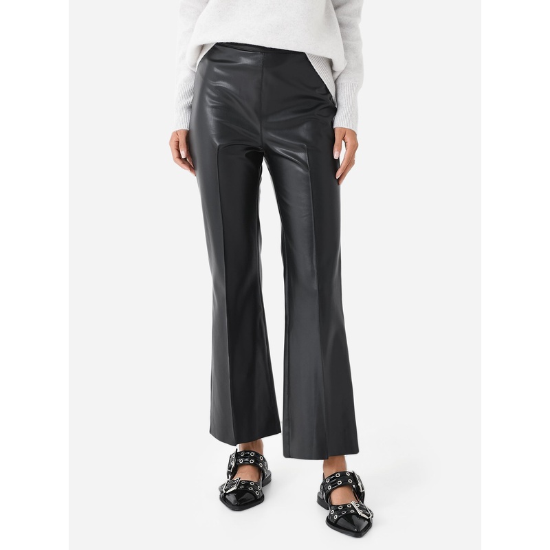 Grey/Ven Women’s The Porterfield Vegan Leather Crop Flare Pant