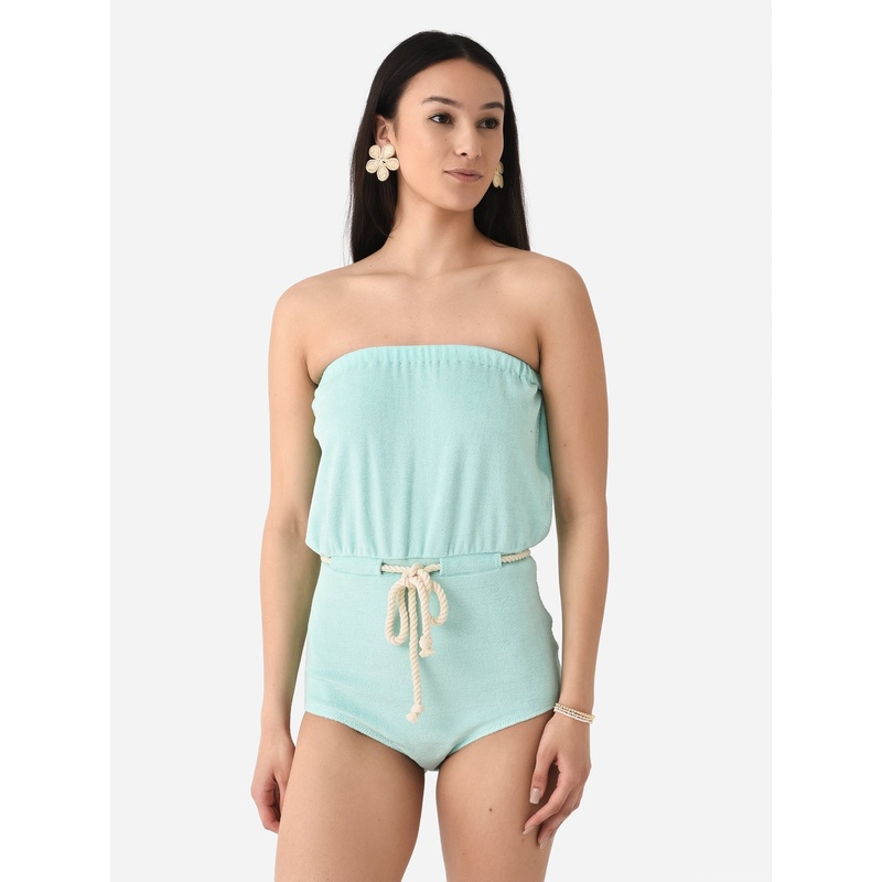 Lisa Marie Fernandez Women’s Victor Drawstring Maillot Swimsuit