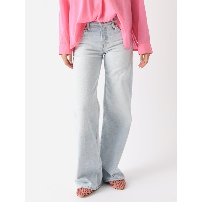 Re/Done Women’s Mid Rise Wide Leg Jean