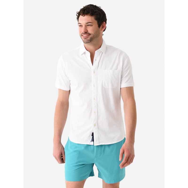Faherty Brand Men’s Short Sleeve Knit Seasons Shirt