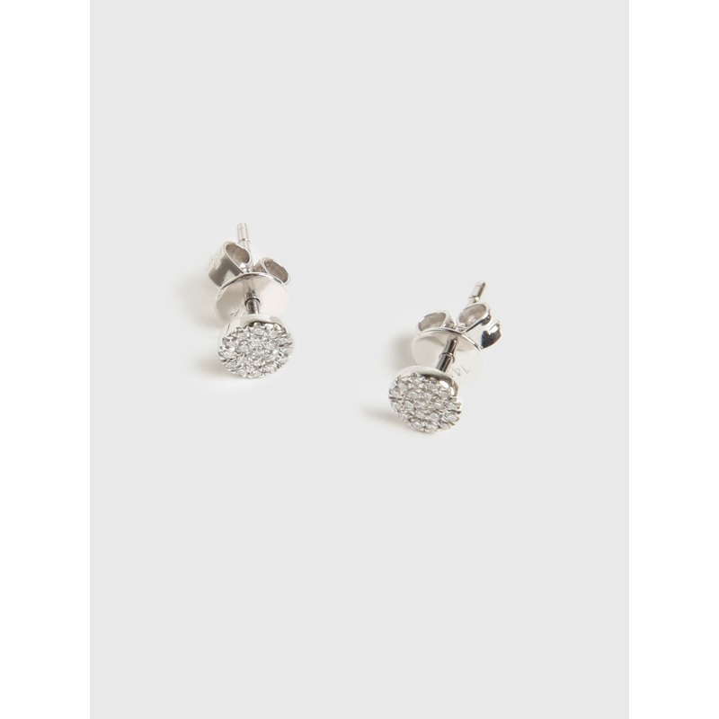 Francie B. Diamond Circle Stud Earrings