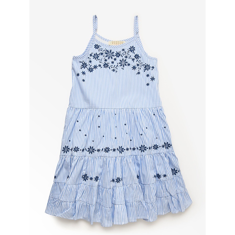 Hannah Banana Girls’ Tiered Embroidered Sundress
