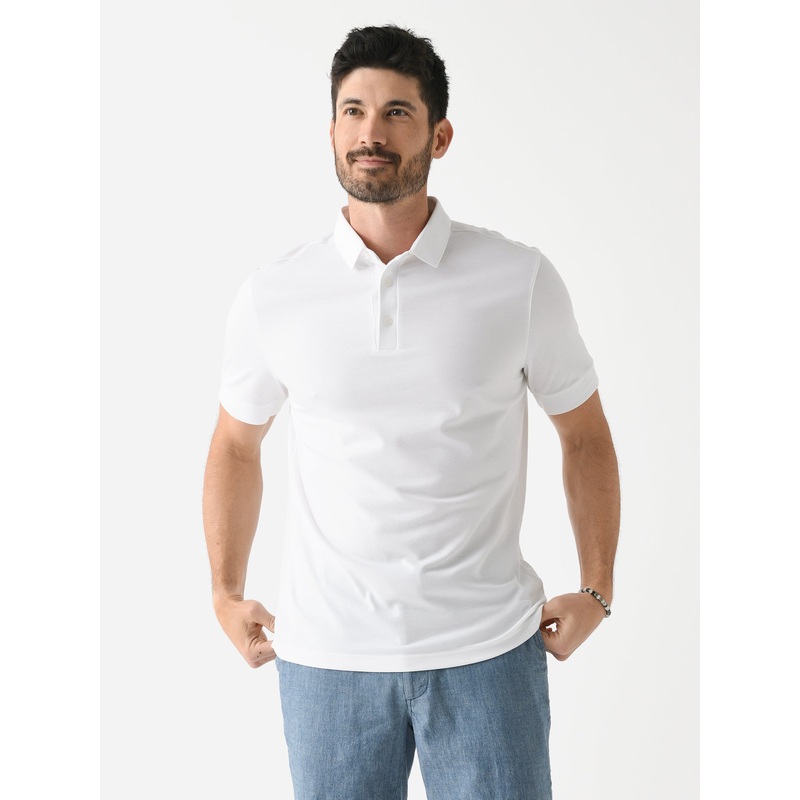 Mizzen+Main Men’s Kent Polo|XXL|WHITE SOLID
