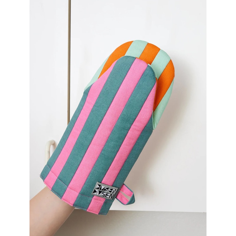 Dusen Dusen Striped Oven Mitt|O/S|GINGER