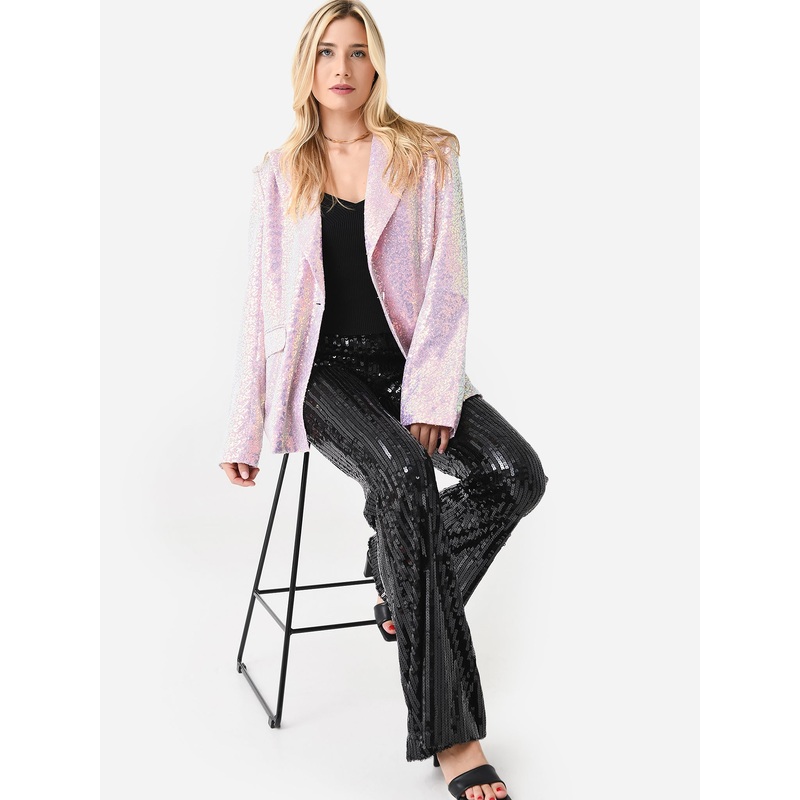 Rotate Women’s Sequin Flare Pant