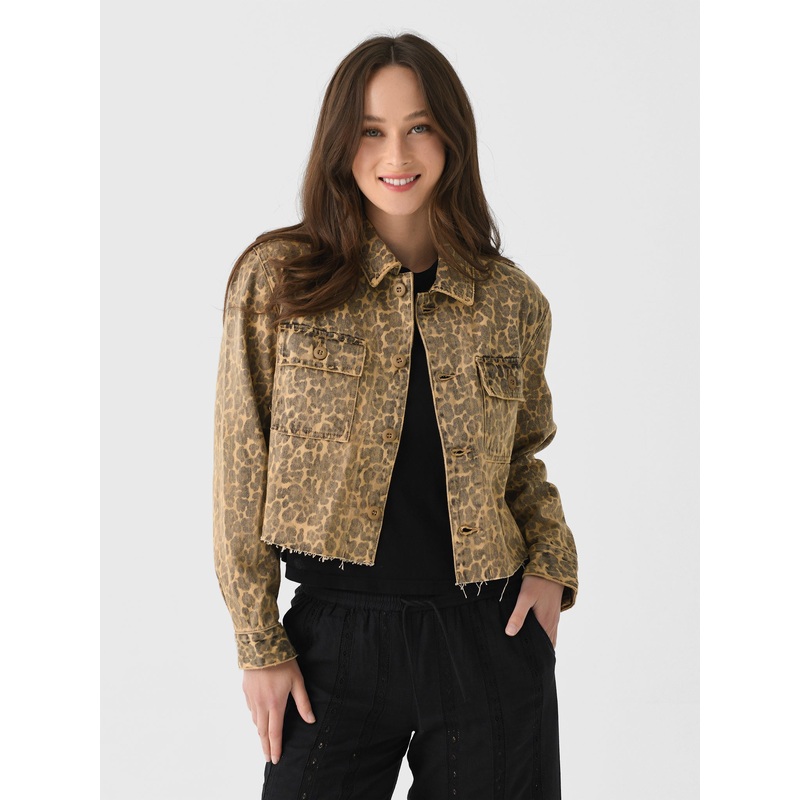 AMO Women’s Carly Jacket|XS|S|M|L|LEOPARD