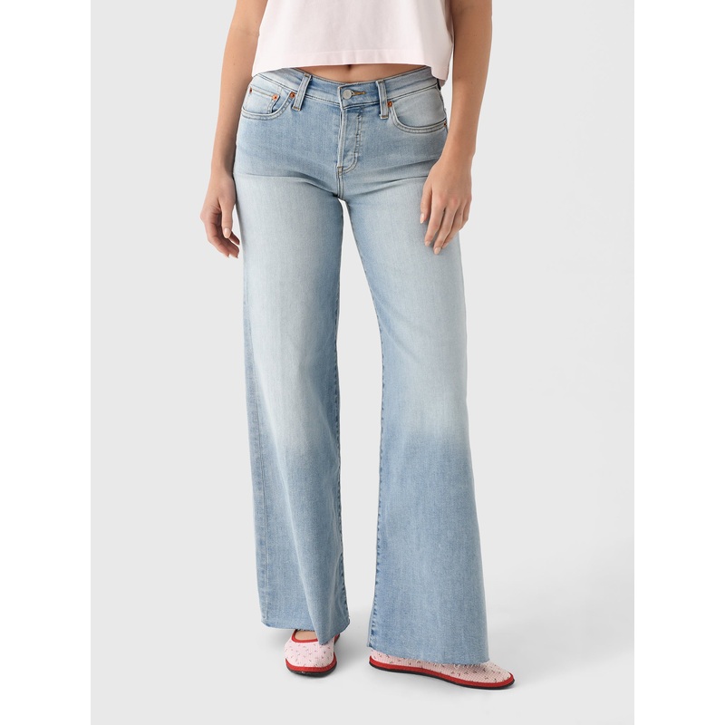 Re/Done Women’s Mid Rise Palazzo Jean