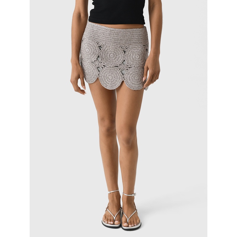 Simon Miller Women’s Metallic Beep Beep Mini Skirt