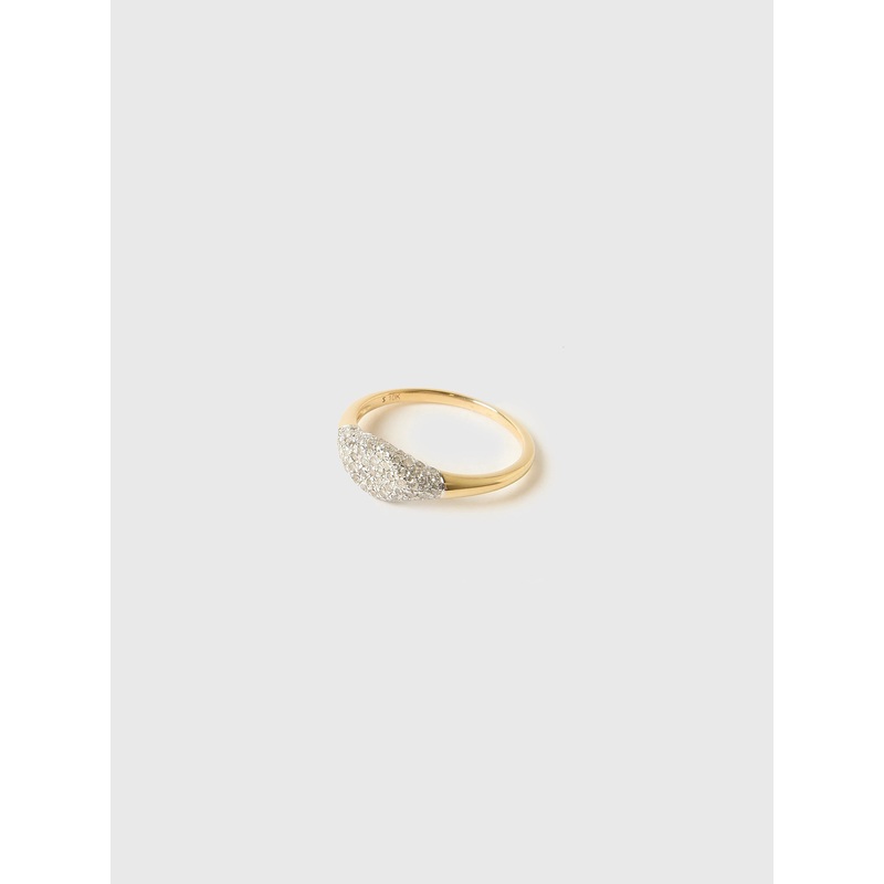 Stone And Strand Fine Sparkle Mini Signet Ring