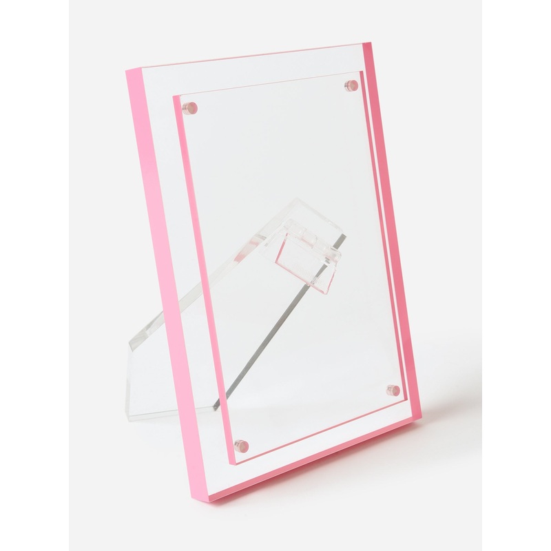 TIZO Lucite Double Pink 4×6 Photo Frame