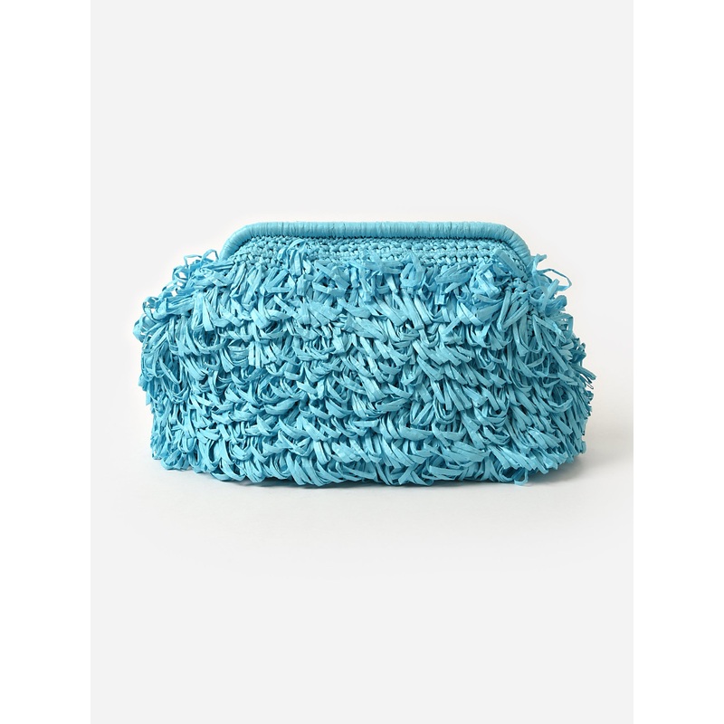 BTB Meila Fringe Frame Clutch|O/S|CORAL