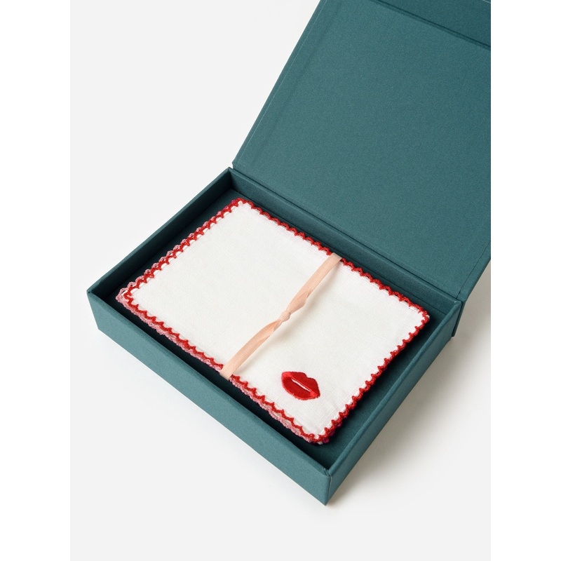 DearAnnabelle Lipstick Kisses Cocktail Napkin Set