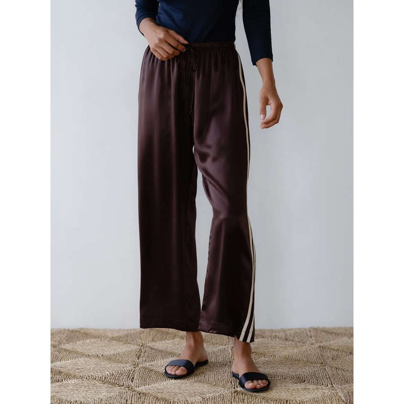 DONNI. Women’s The Silk Stripe Crop Pant