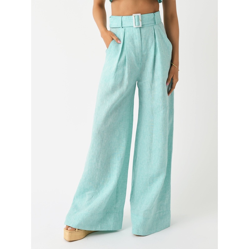 Matthew Bruch Women’s Wide Leg Pleated Pant
