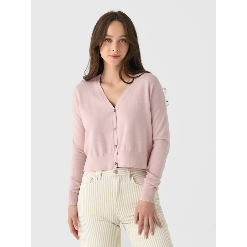 Organic John Patrick Women’s Crop Cardigan