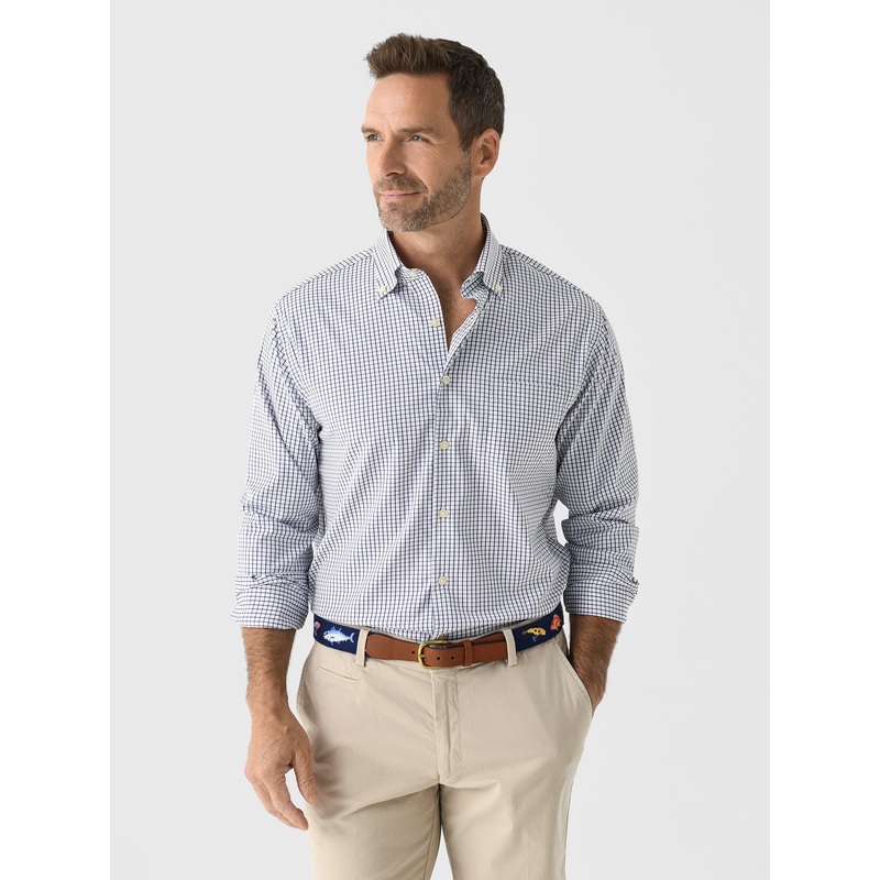 Peter Millar Crown Men’s Hanford Performance Twill Sport Shirt