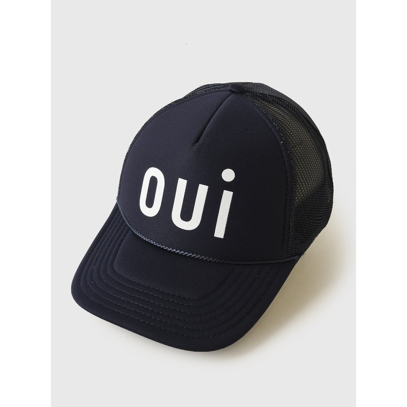 Clare V. Women’s Trucker Hat|O/S|NAVY W/ WHITE OUI